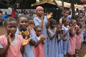 Jeunes écolières en Guinée. Crédit photo : Unicef